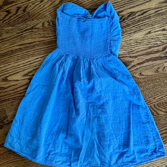 Blanco by Nature Blue Dress Small Strapless Keyhole - Picture 3 of 4